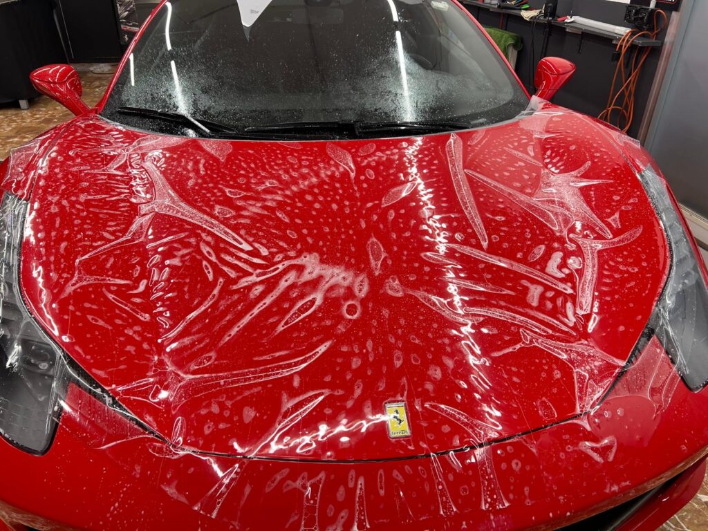 PPF su Ferrari rossa